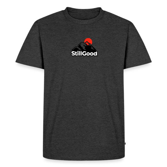 Premium-T-shirt herr - antracitmelerad