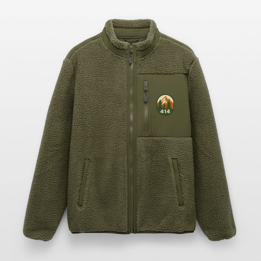 Stanley/Stella RELAXED FIT Unisex sherpa jacket - kaki
