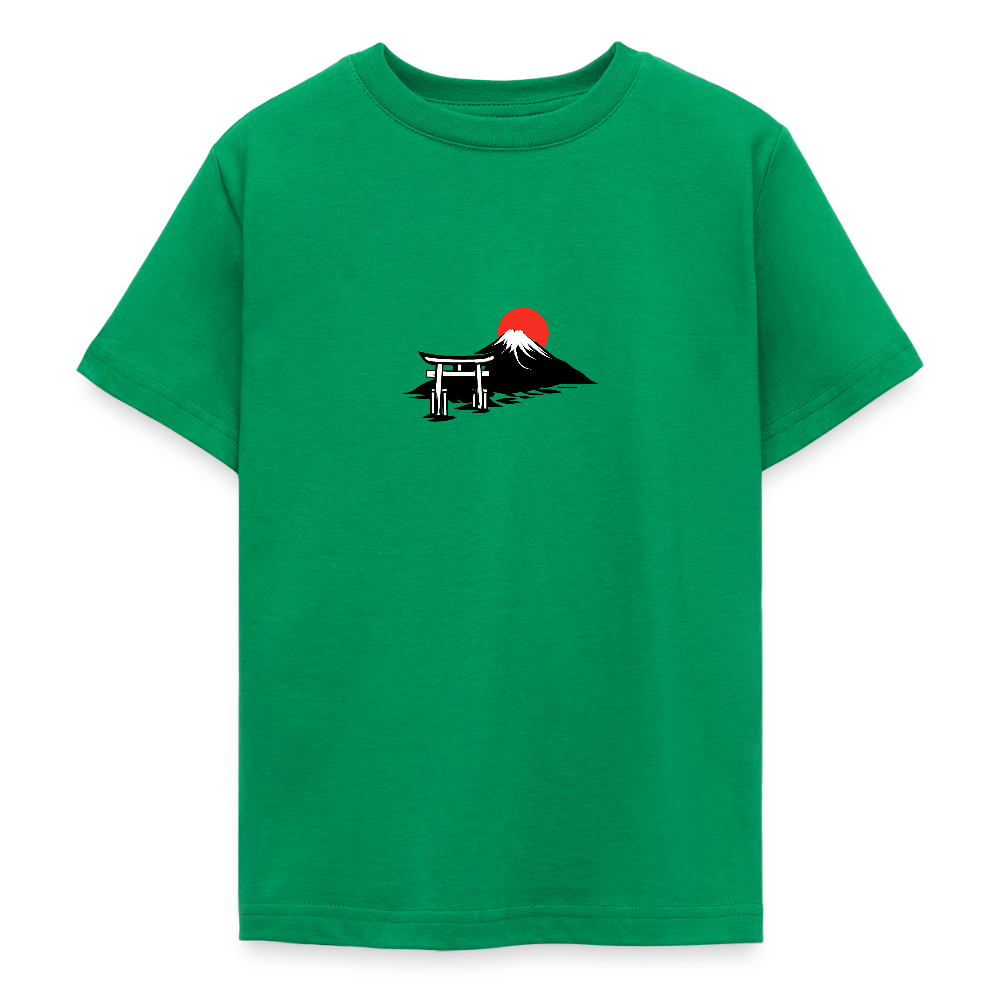 T-shirt tonåring JPN sunrise - kellygrön