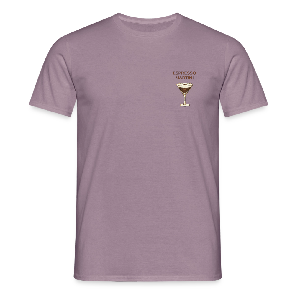 T-shirt Espresso Martini - lilagrå 