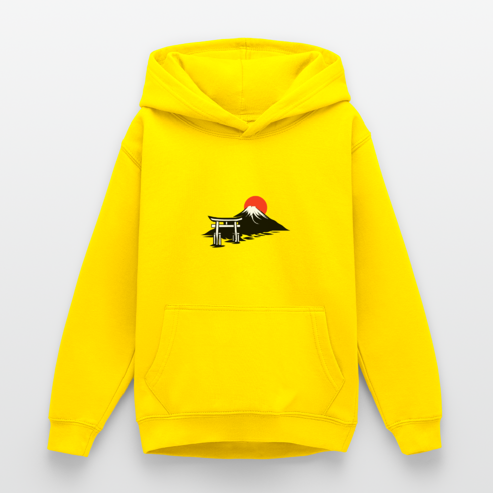 Luvtröja tonåring & barn - gul