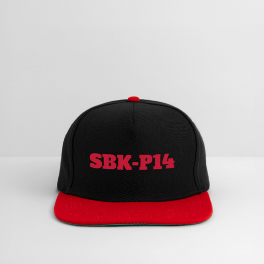 Sandarna P14 Snapbackkeps - svart/röd