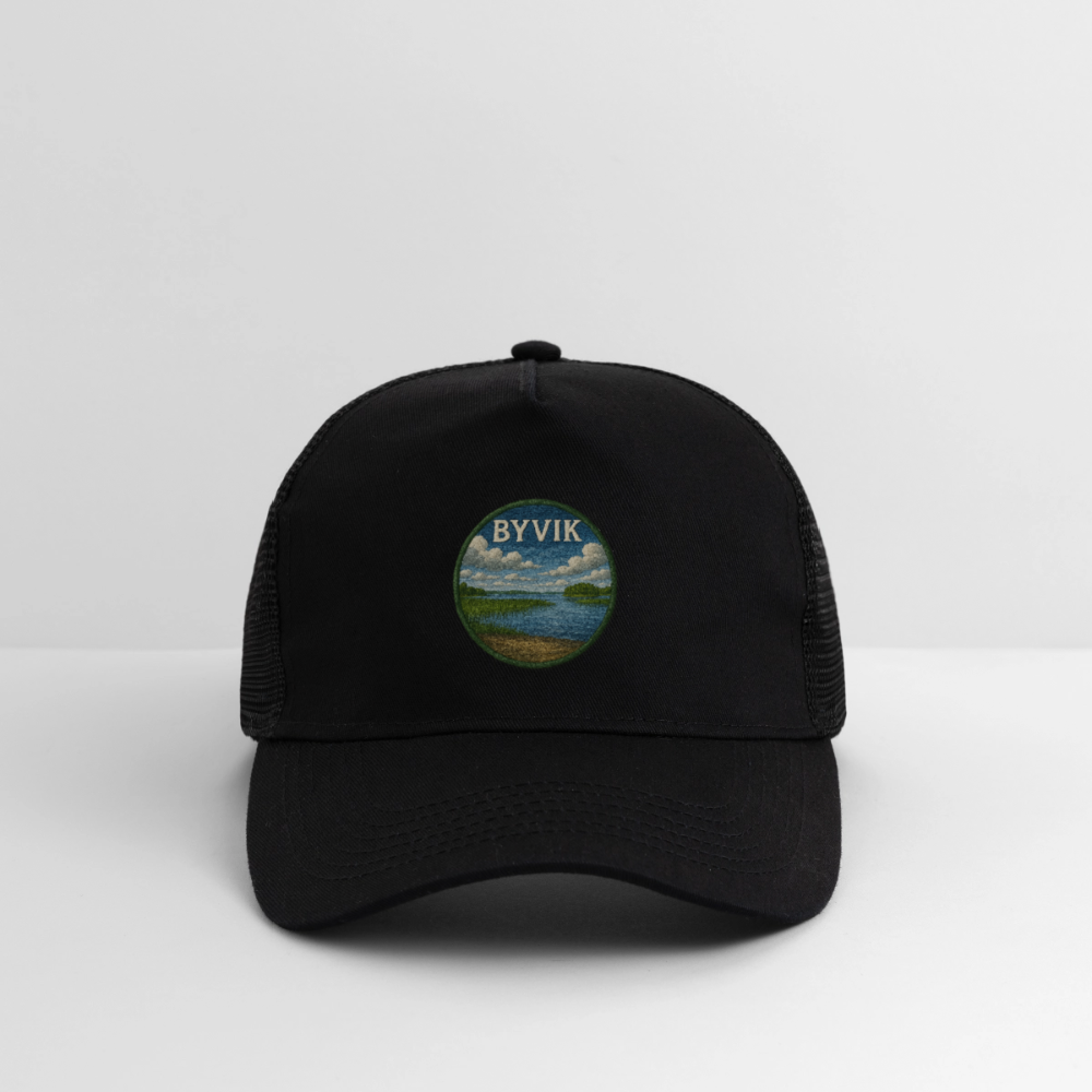 Byvik Trucker Cap - svart/svart