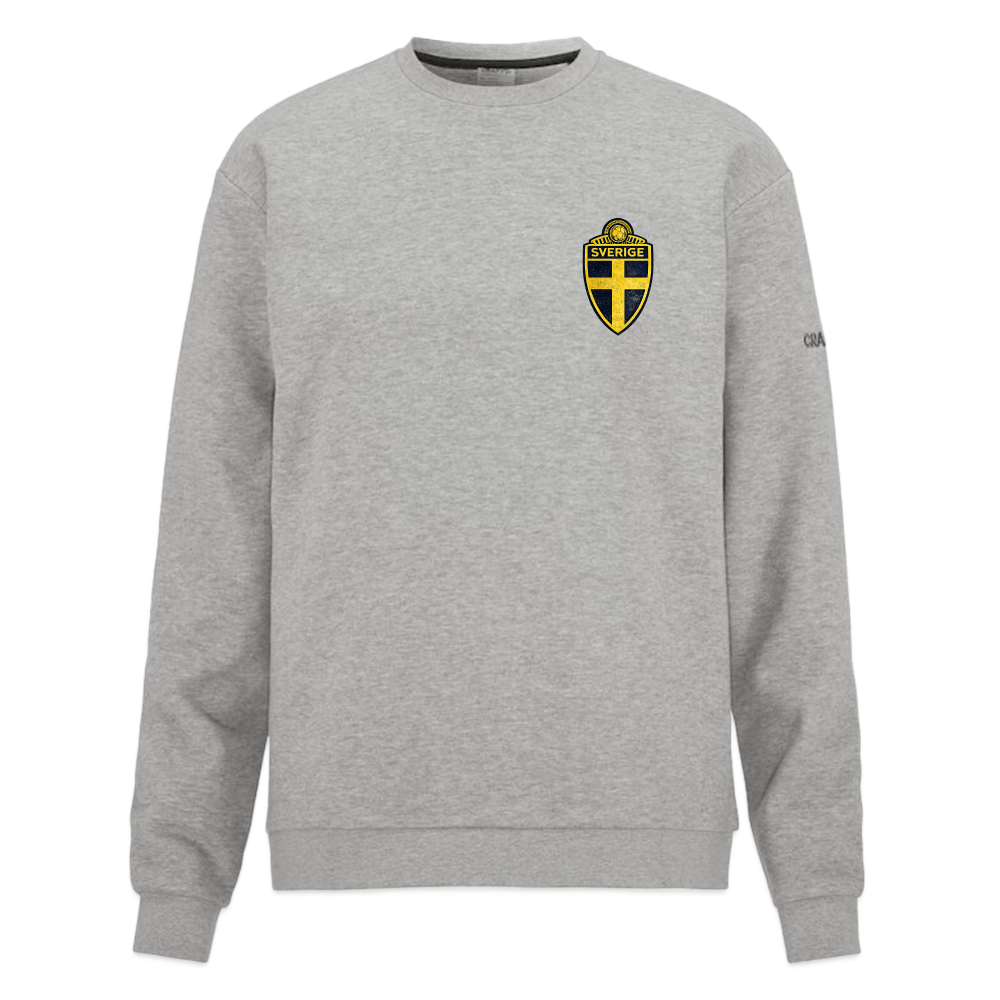 CRAFT sweatshirt Sverige! - gråmelerad