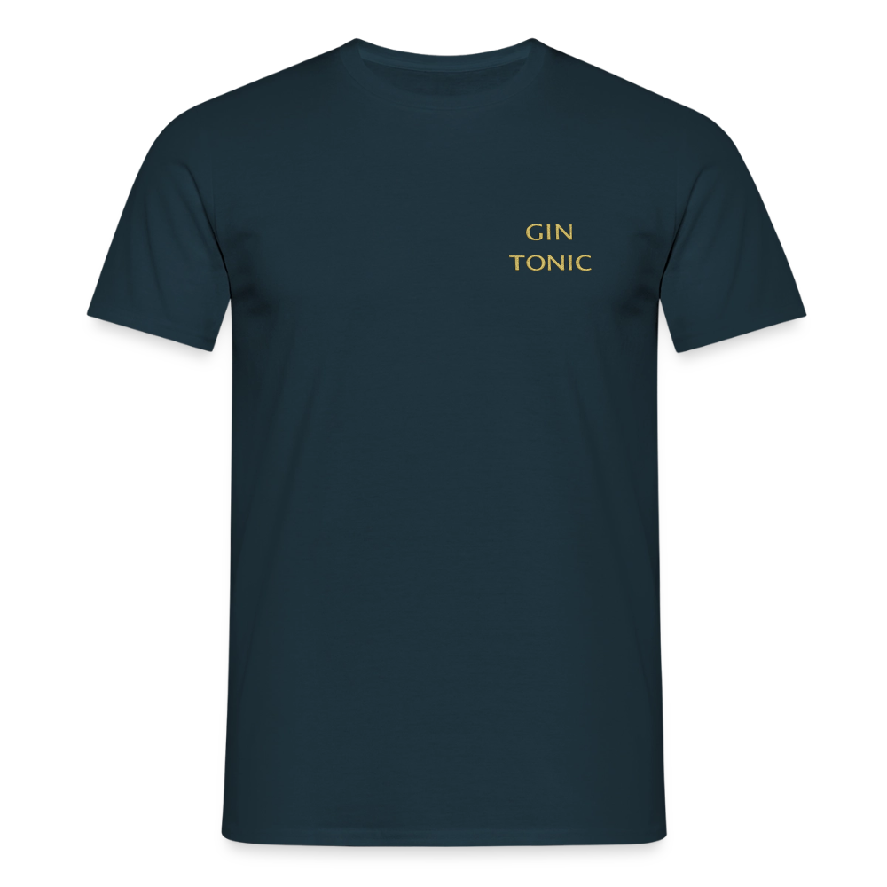 T-shirt Gin Tonic - marinblå