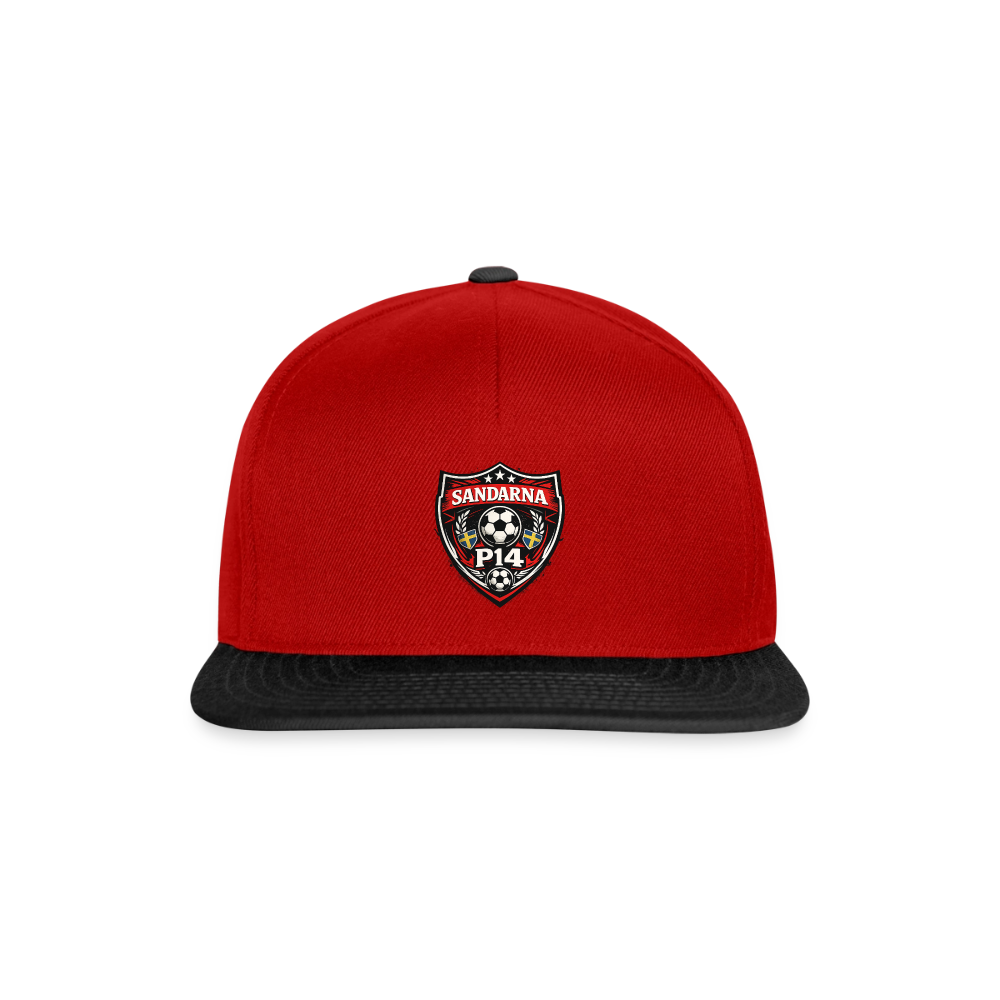 Sandarna Snapbackkeps - röd/svart
