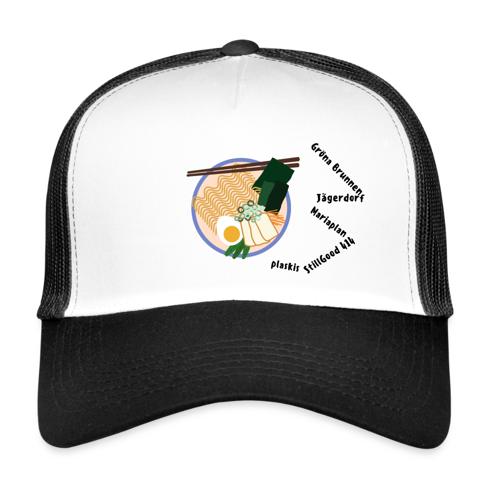 Trucker Cap - vit/svart