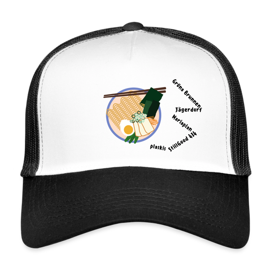 Trucker Cap - vit/svart