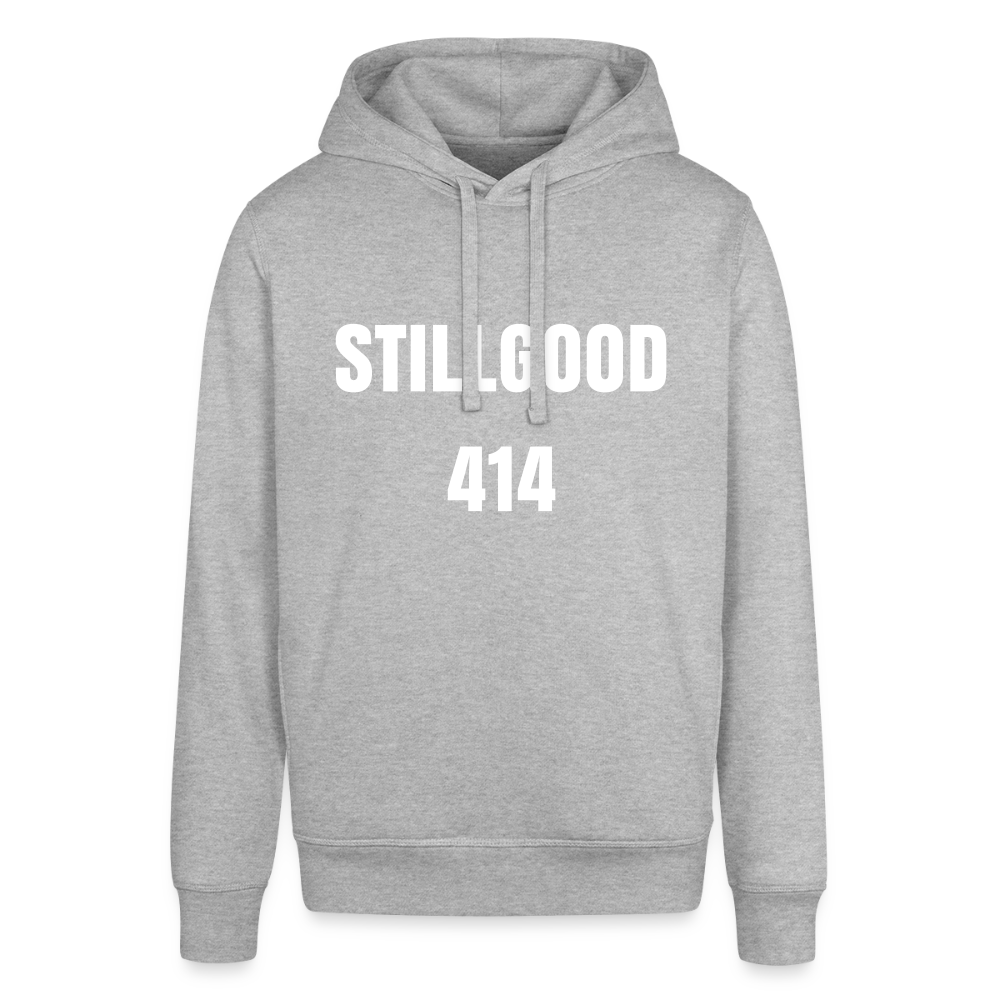 Unisex Organic Hoodie by Stanley & Stella - gråmelerad