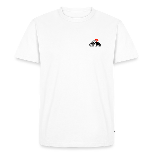 Premium-T-shirt herr - vit