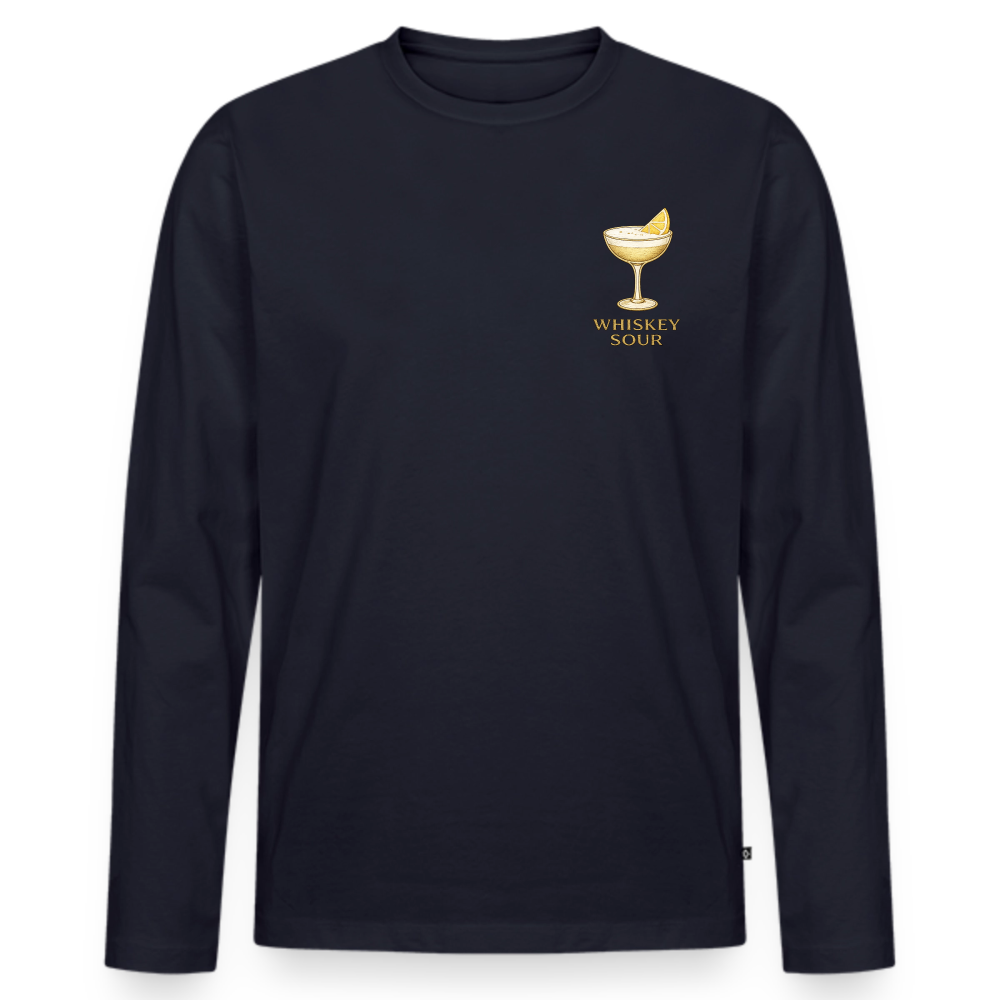 Long sleeve whiskey sour - marinblå