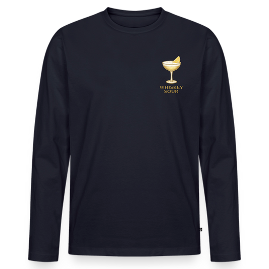 Long sleeve whiskey sour - marinblå