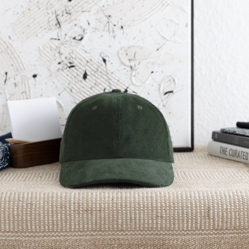 StillGood Cord Cap (Blank) - forest green