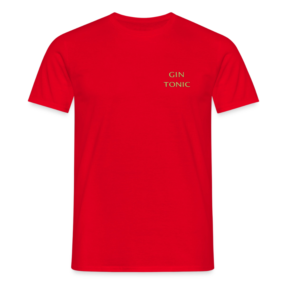 T-shirt Gin Tonic - röd