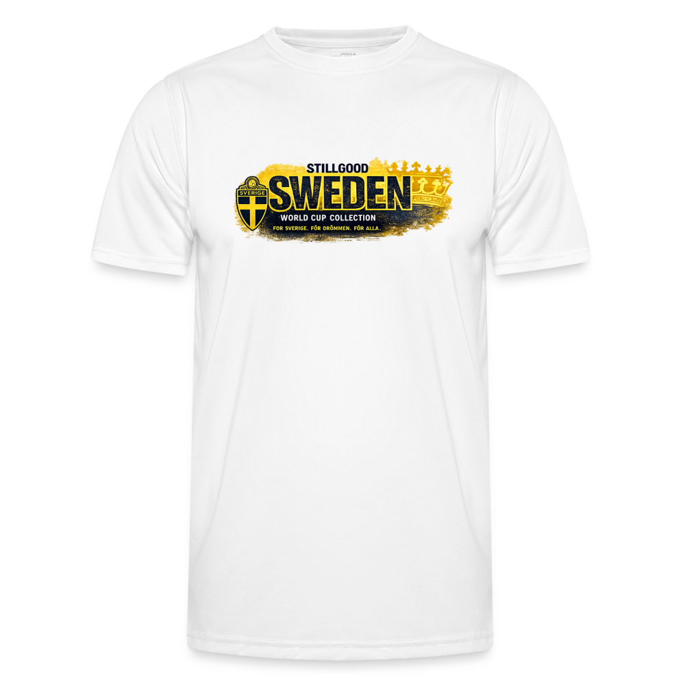 Funktions-T-shirt herr Sverige! - vit