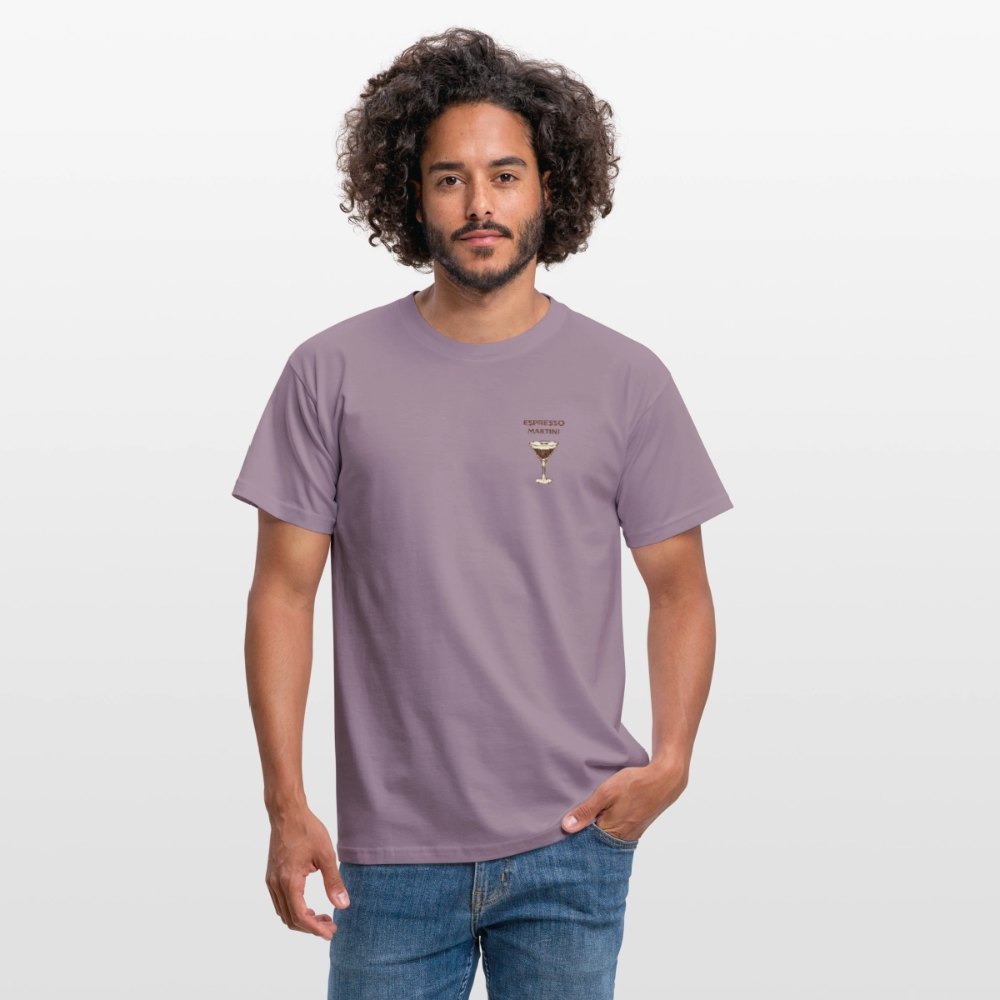 T-shirt Espresso Martini - lilagrå 