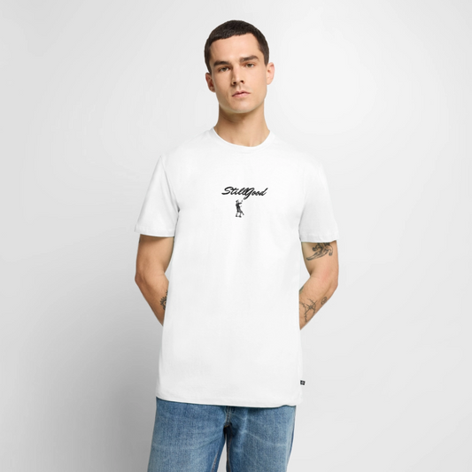 Premium-T-shirt herr - vit