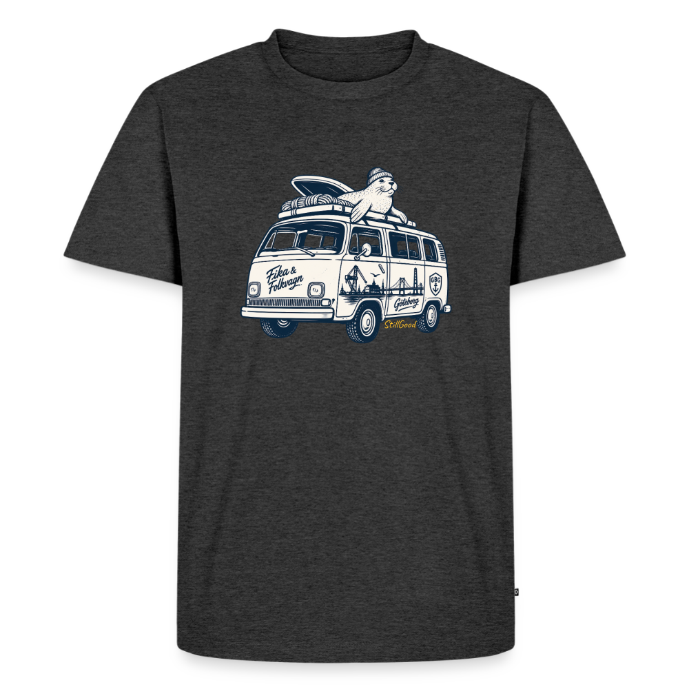 Stillgood 414 T-shirt seal - antracitmelerad