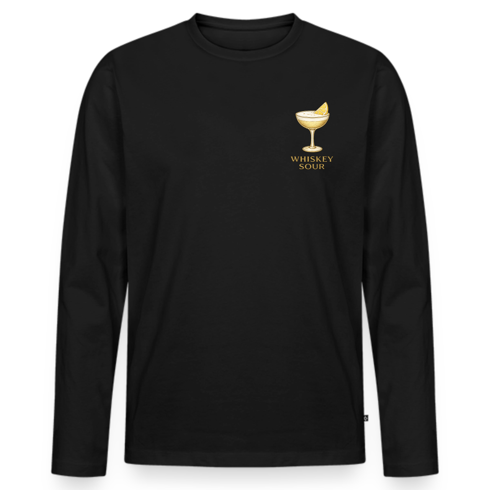 Long sleeve whiskey sour - svart