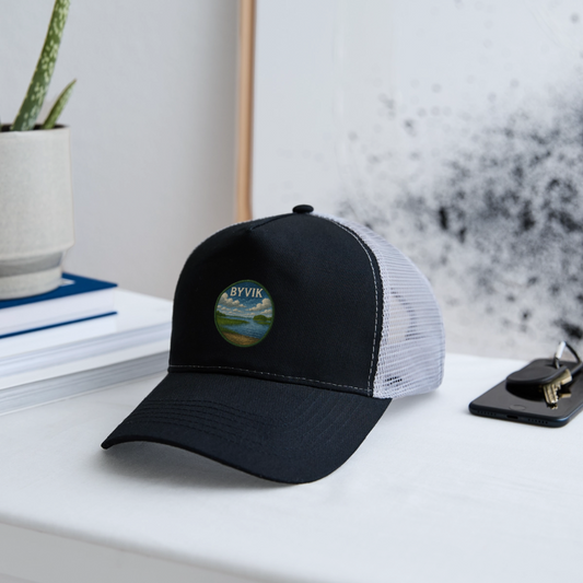 Byvik Trucker Cap - svart/stengrå