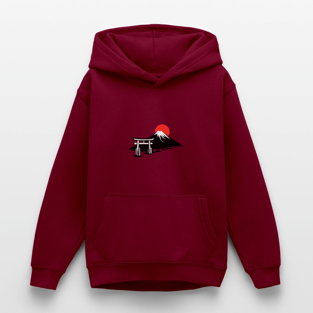 Luvtröja tonåring & barn - bordeaux