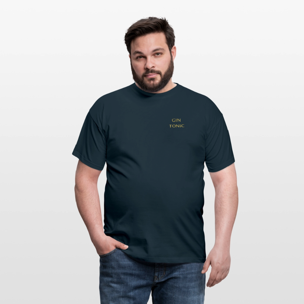 T-shirt Gin Tonic - marinblå
