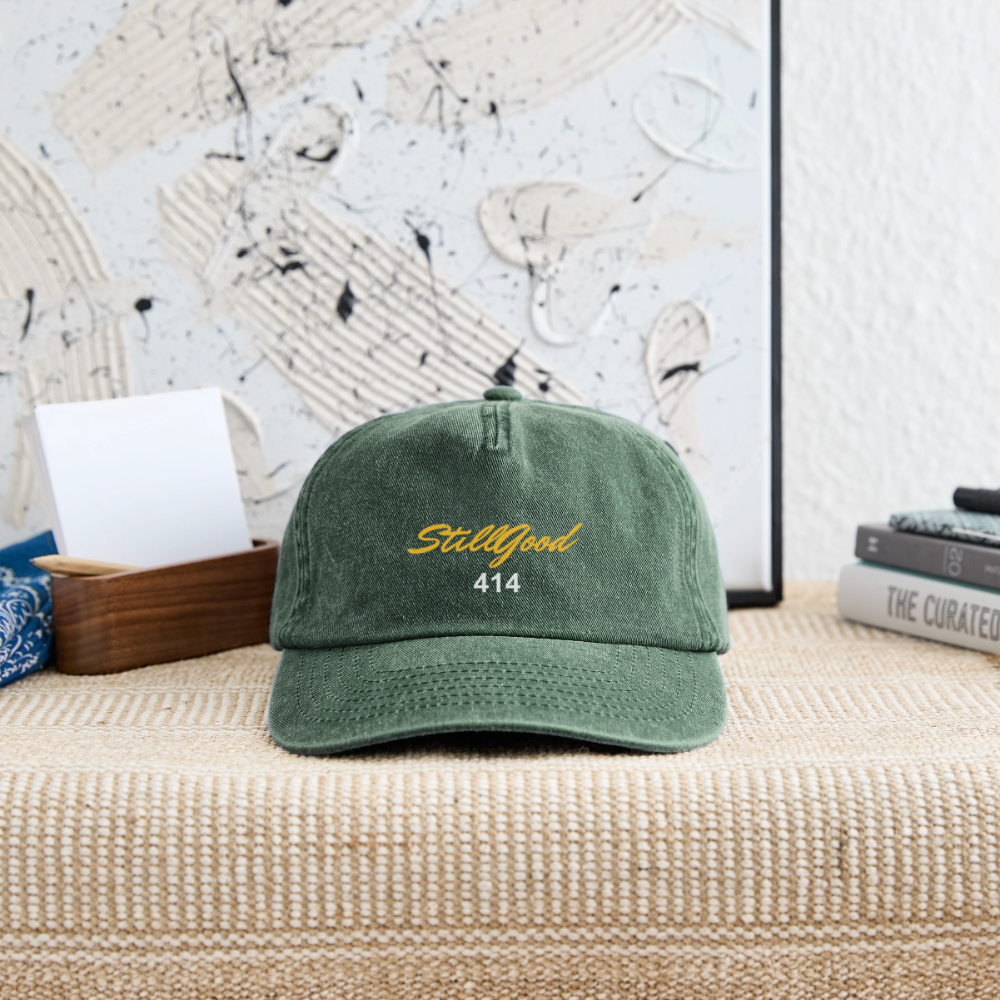 Relaxed Vintage Cap - vintage bottle green 