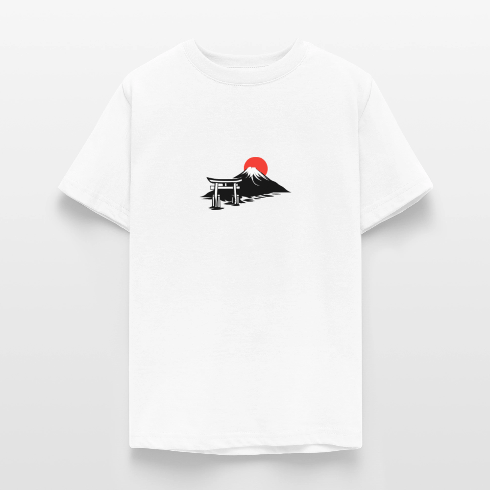 T-shirt tonåring JPN sunrise - vit