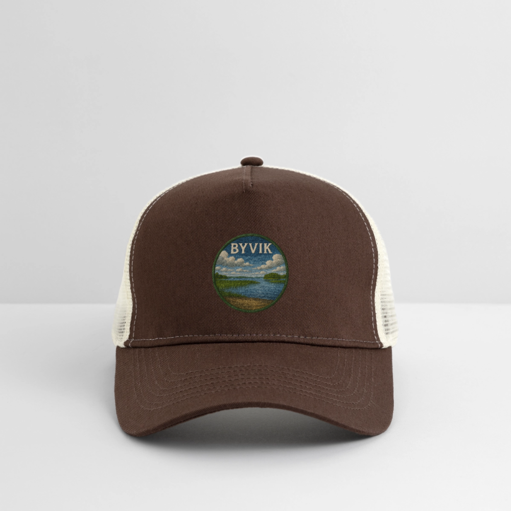 Byvik Trucker Cap - brun/beige