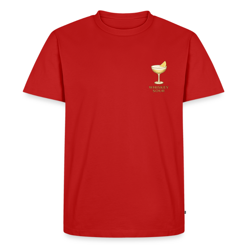 Premium-T-shirt Whiskey sour - röd
