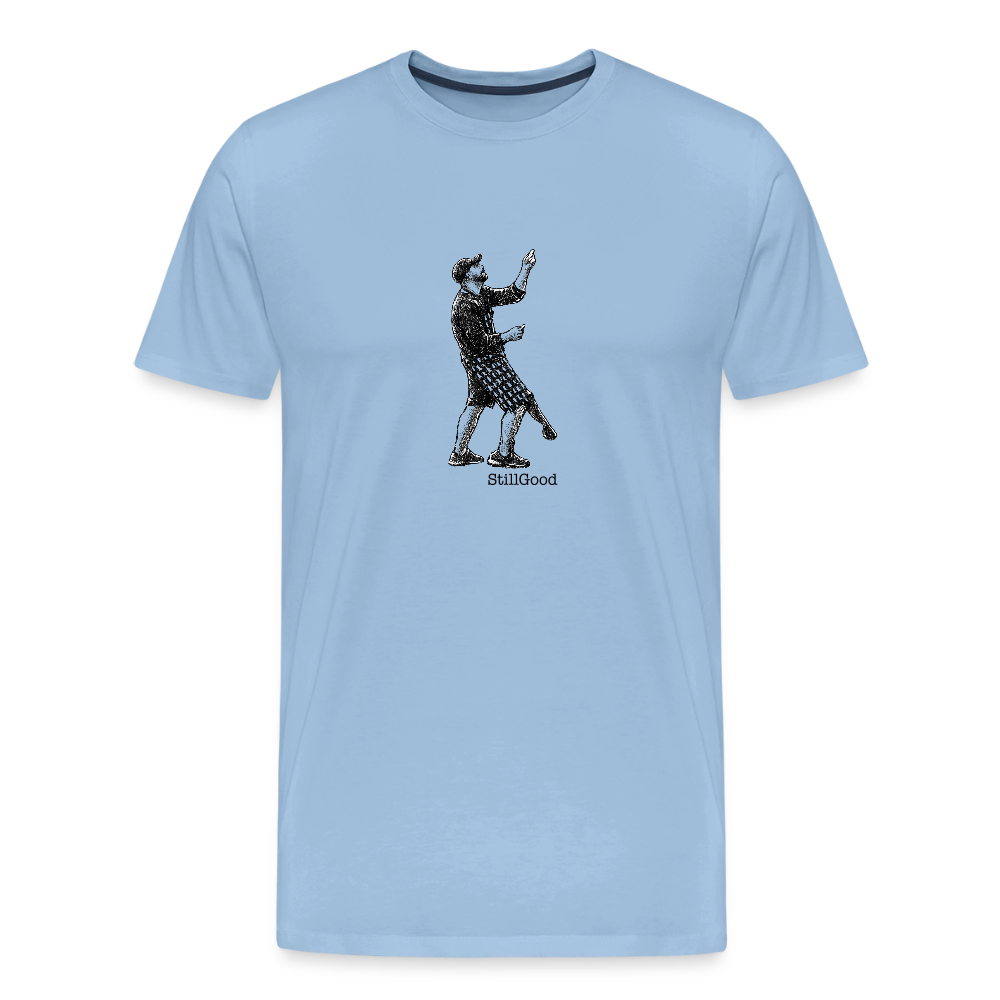 Le grill -T-shirt herr - himmelsblå