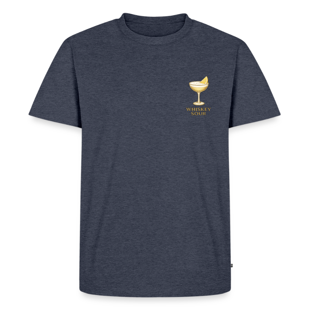Premium-T-shirt Whiskey sour - jeansblå 