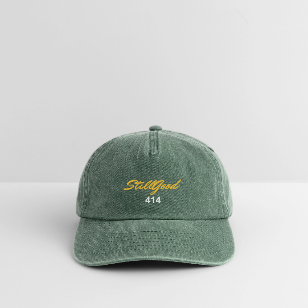 Relaxed Vintage Cap - vintage bottle green 