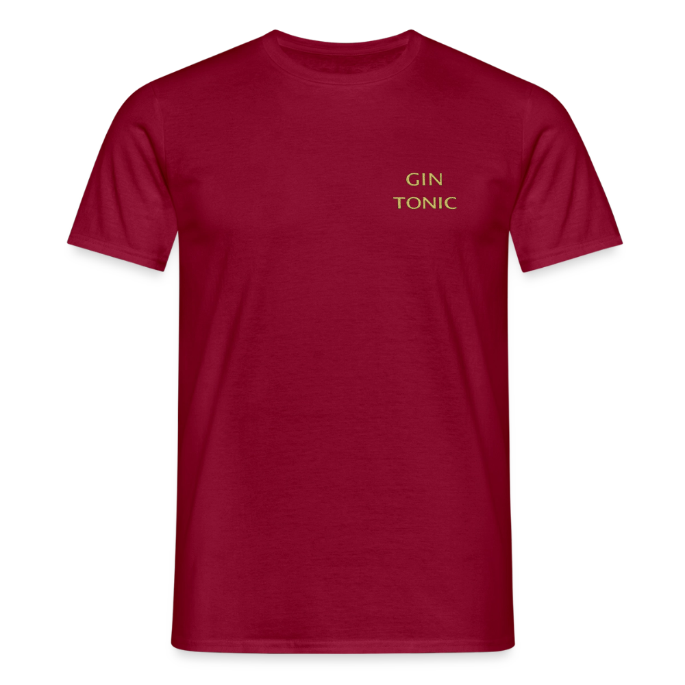T-shirt Gin Tonic - tegelröd