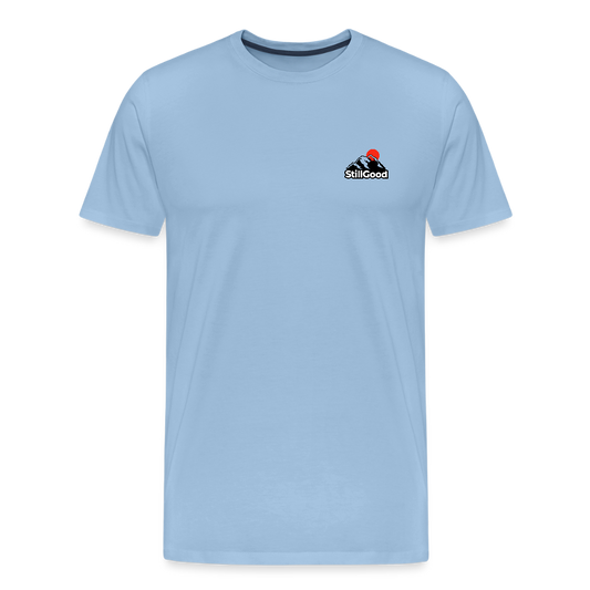 Premium-T-shirt herr - himmelsblå