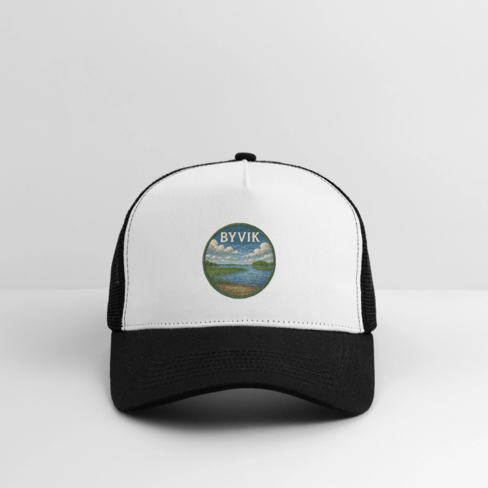 Byvik Trucker Cap - vit/svart