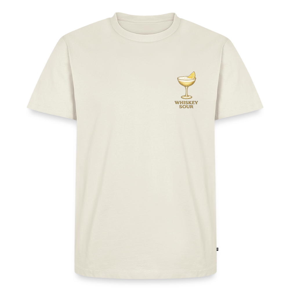 Premium-T-shirt Whiskey sour - naturvit
