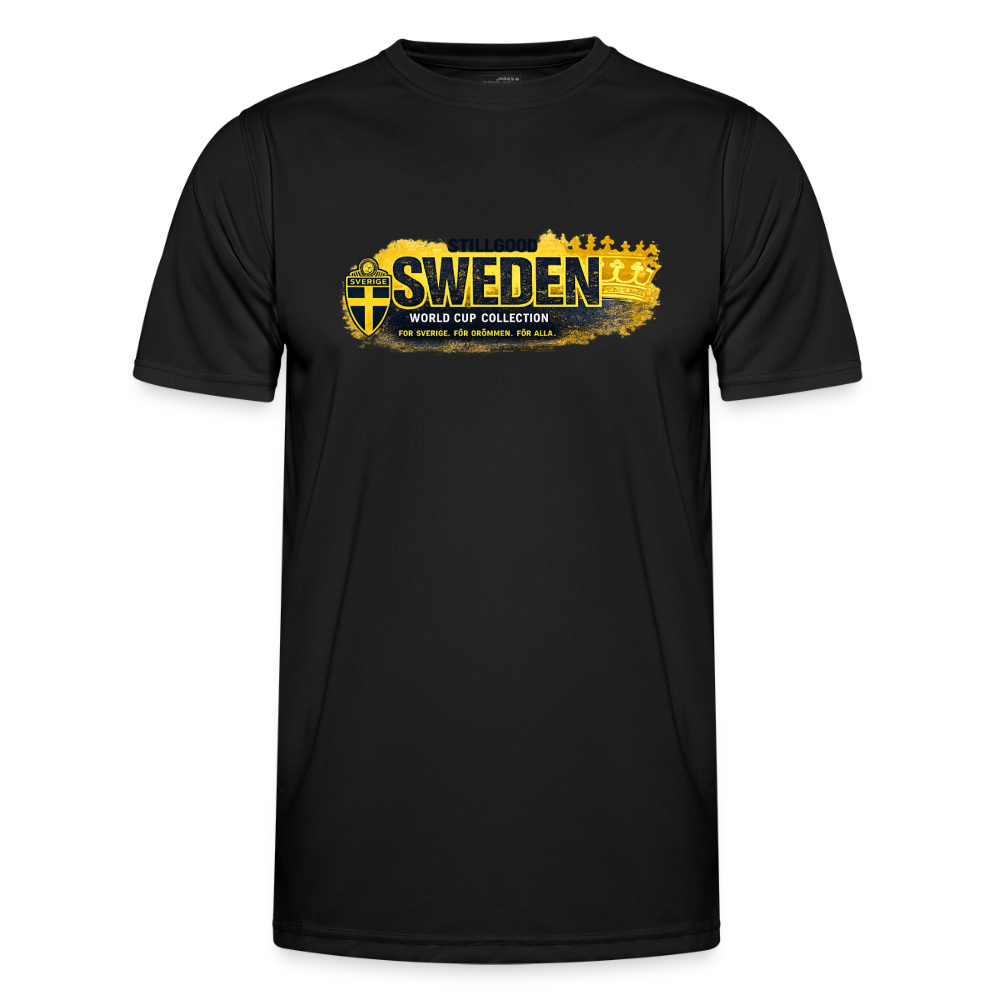 Funktions-T-shirt herr Sverige! - svart