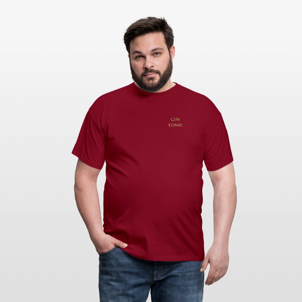 T-shirt Gin Tonic - tegelröd
