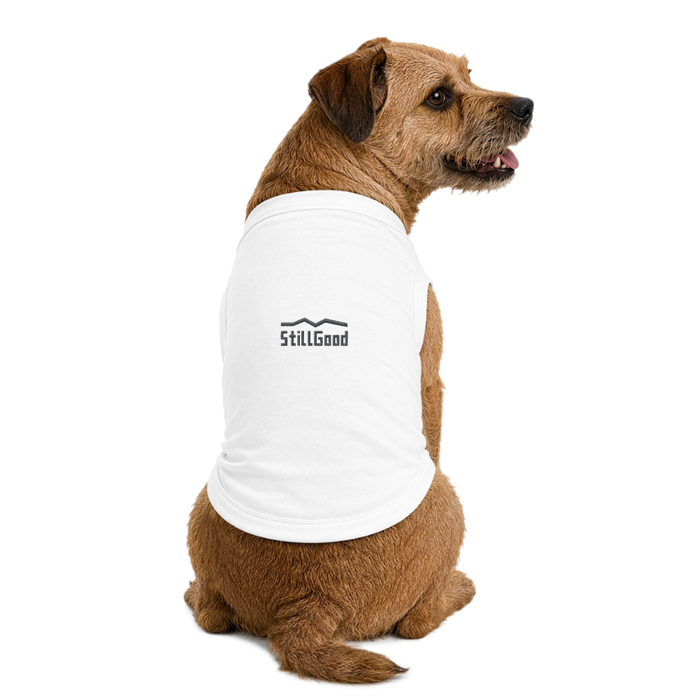 Premium ekologisk hund-T-shirt - vit