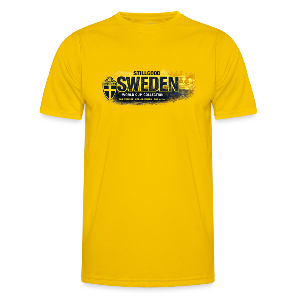 Funktions-T-shirt herr Sverige! - äggul