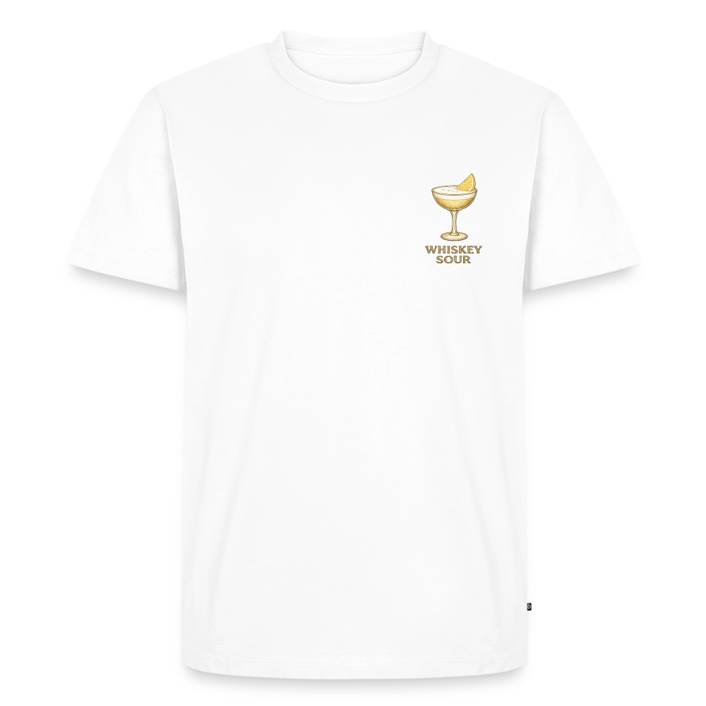 Premium-T-shirt Whiskey sour - vit