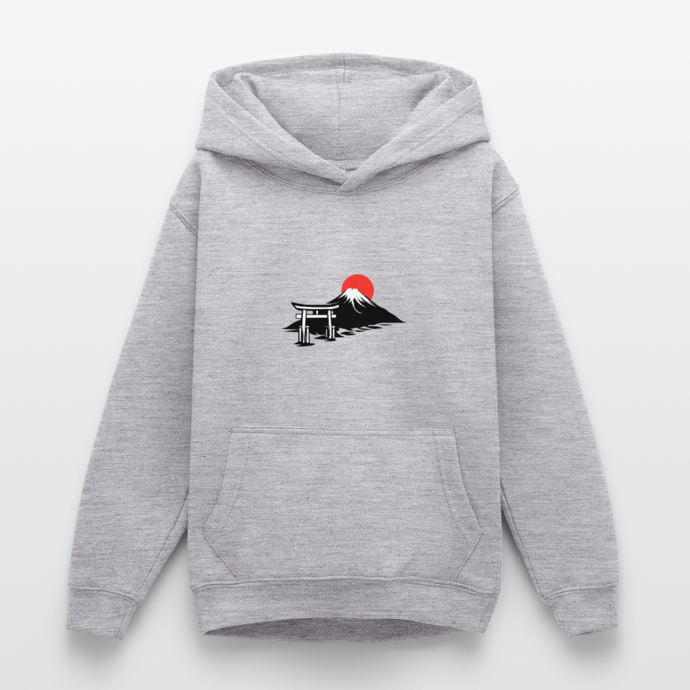 Luvtröja tonåring & barn - ljusgråmelerad