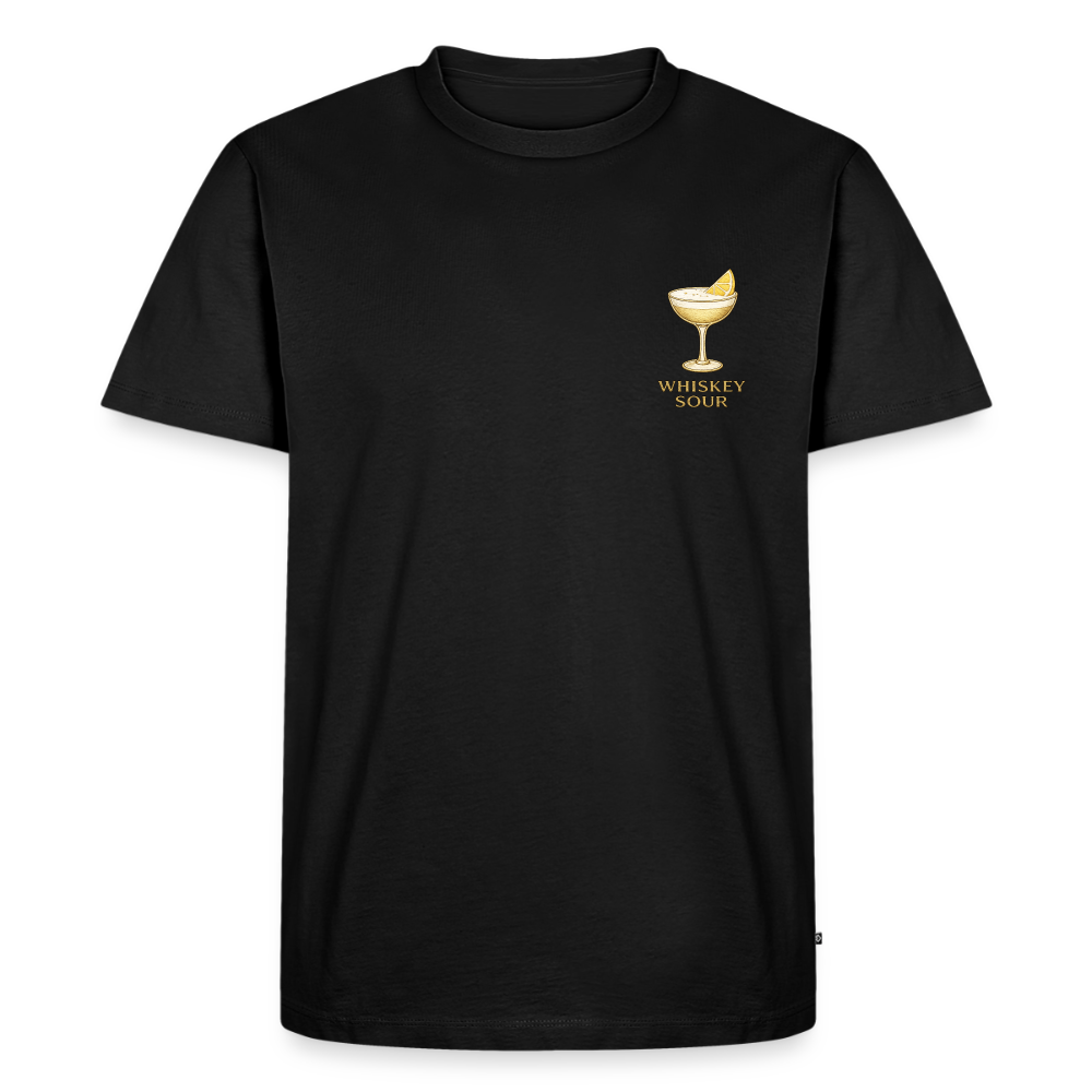 Premium-T-shirt Whiskey sour - svart