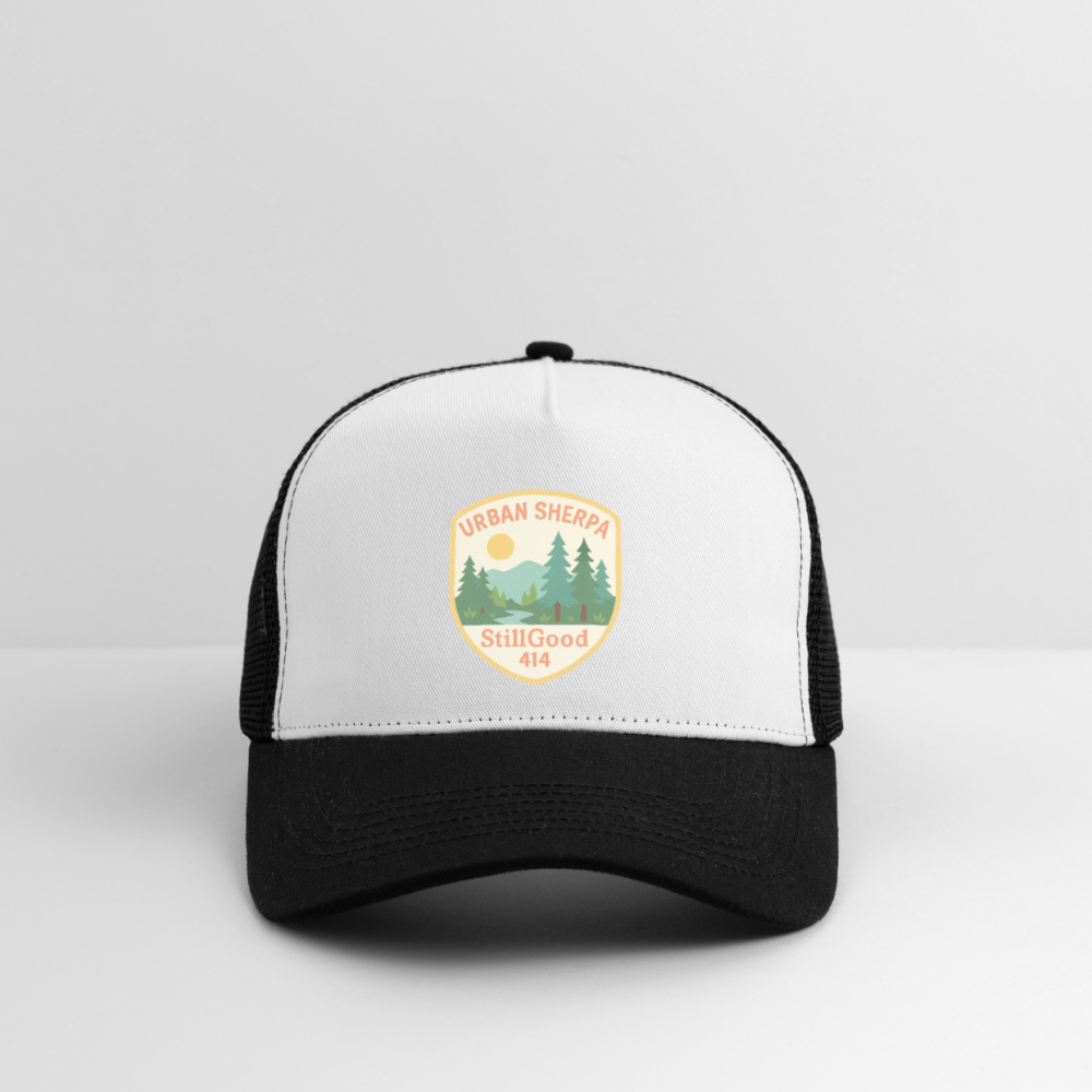 Trucker Cap - white/black