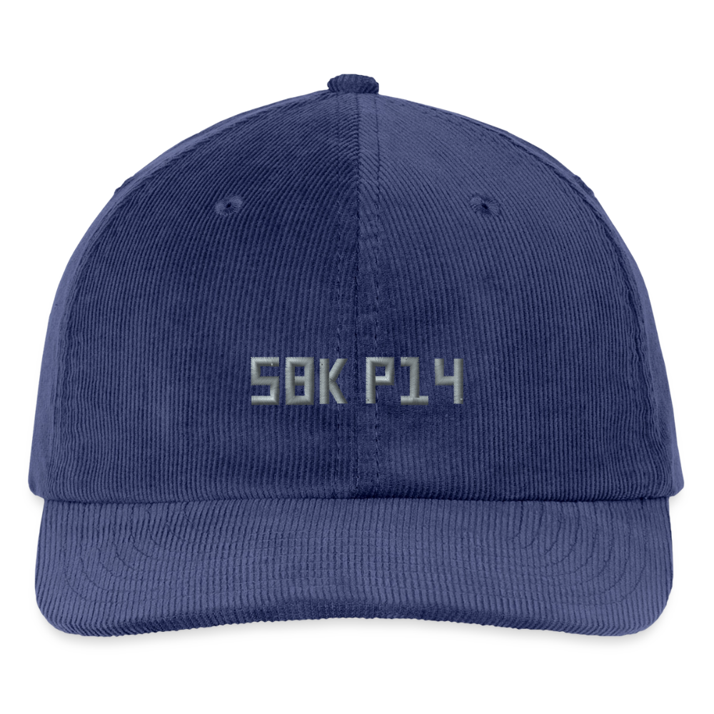SBK P14 broderad manchesterkeps - mellanmarinblå