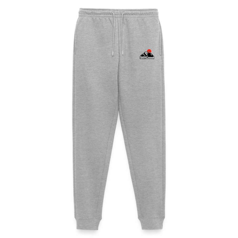 Ekologiska premiumjoggingbyxor herr - gråmelerad