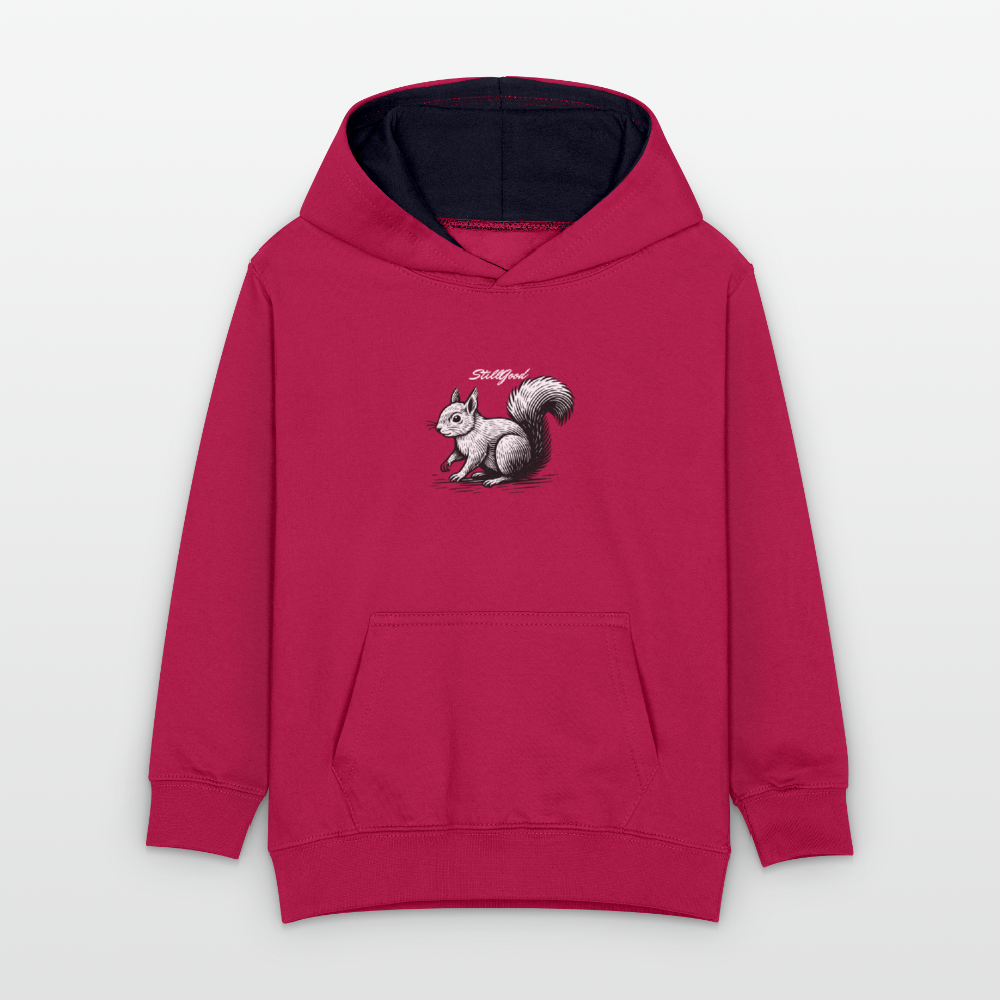 Kontrastluvtröja barn - rosa/marinblå