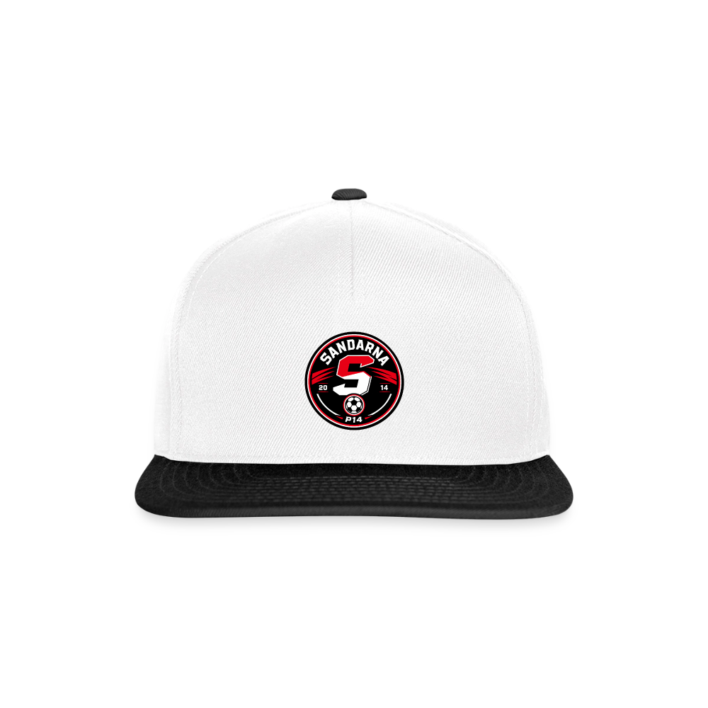 Sandarna p14 logo Snapbackkeps - vit/svart