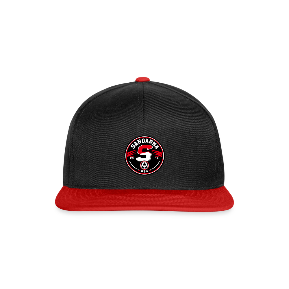 Sandarna p14 logo Snapbackkeps - svart/röd